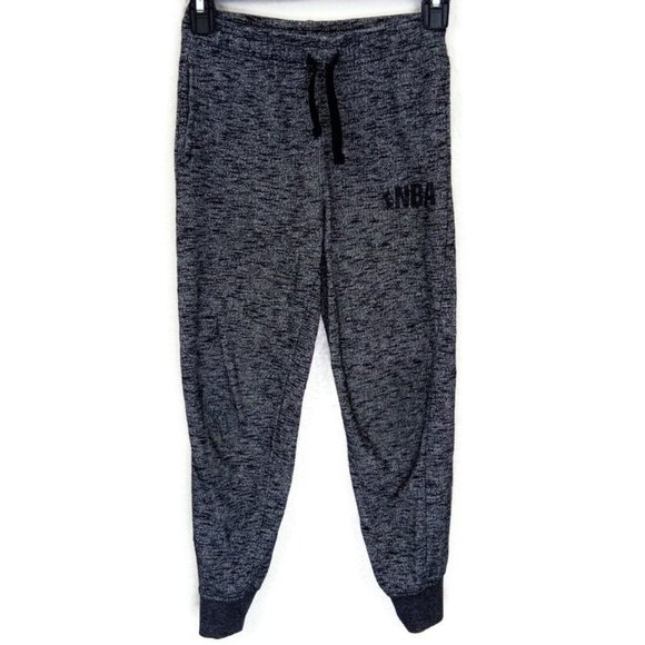 NBA Heather Grey Elastic Jogger Pants Kids 10/12 - Picture 1 of 11